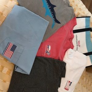 Bundle of vineyard vines shirt size large 2 wsmall marks in pic bag not included